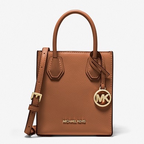 Michael  Kors MK Mercer Extra Small Pebbled Leather Crossbody Bag Purse - Picture 4 of 4